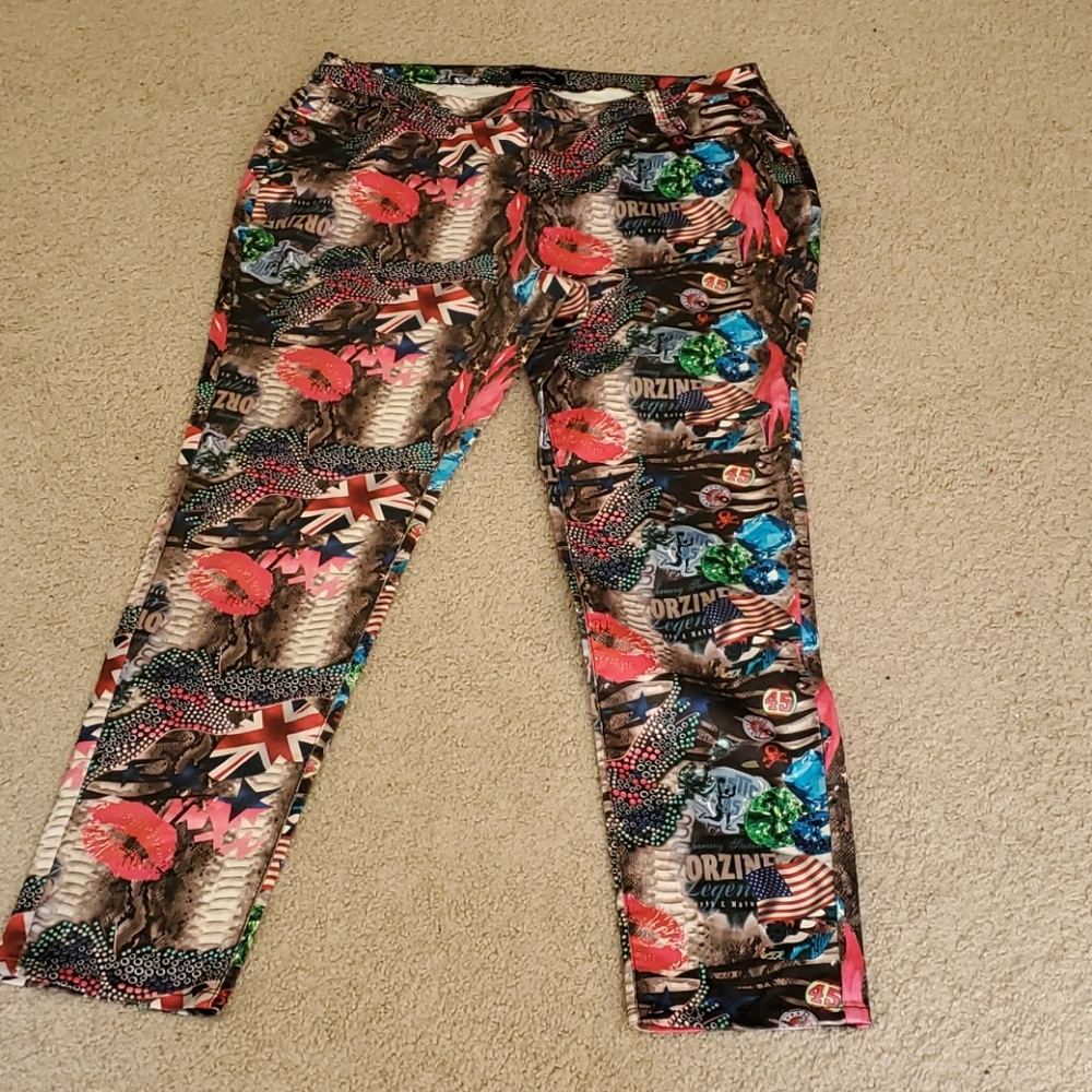 Ashley Stewart graphic pants size 20